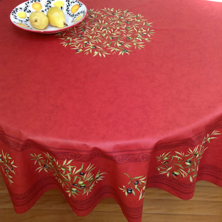 large Teflon coated round cloth for 6 to 8 seater round table