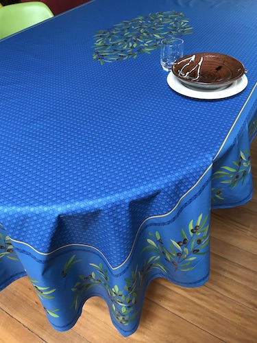plastic coated french tablecloth