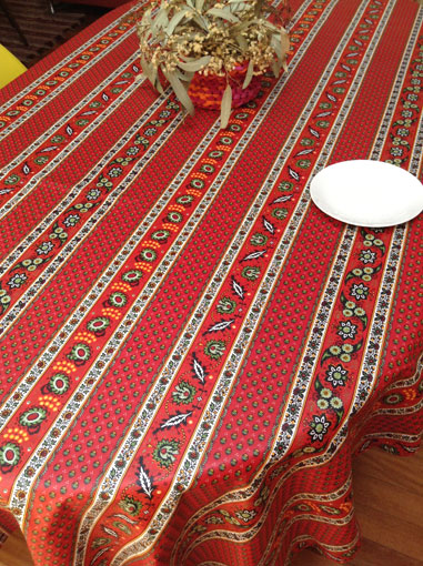 plastic coated kitchen tablecloth