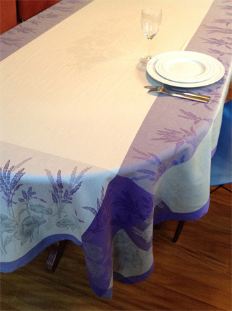 lavender and poppies design dining room tablecloth