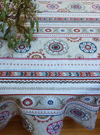 russian style ethnic design tablecloth