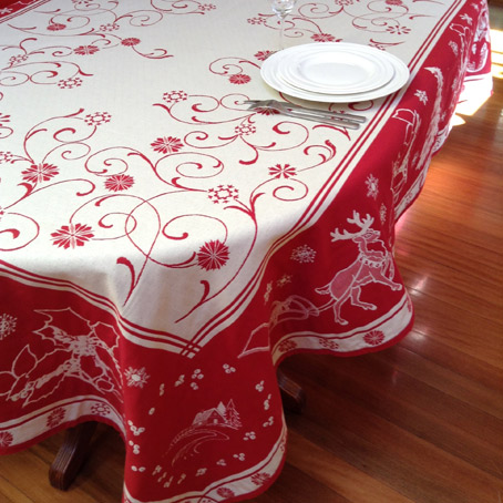 6 seater christmas tablecloth